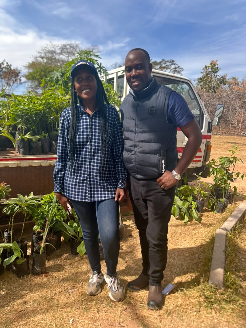 Kaptai Farms CEO and Maanda the Young Farmer sharing farming ideas